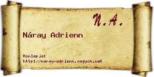Náray Adrienn névjegykártya